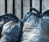 Plastic garbage bag collection
